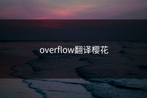overflow翻译樱花