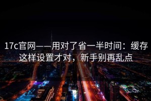 17c官网——用对了省一半时间：缓存这样设置才对，新手别再乱点